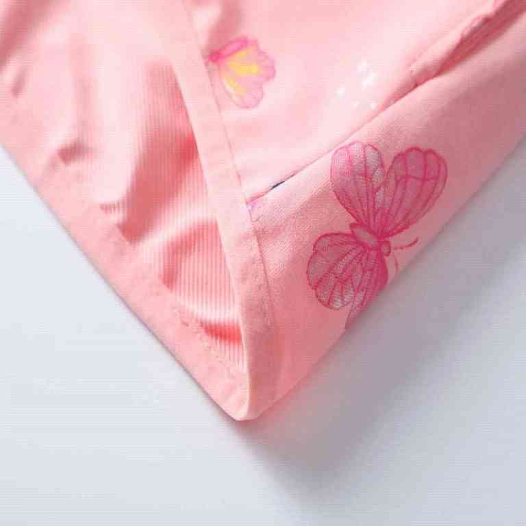 Dívčí mikina na zip s motýly Kugo SM3537 meruňková